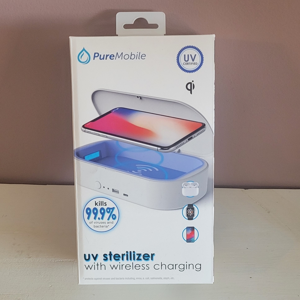 PureMobile UV Phone Sterilizer with Wireless Charging